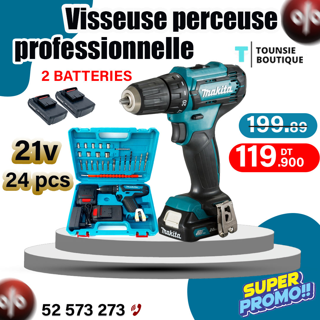 Visseuse perceuse professionnelle makita 21v