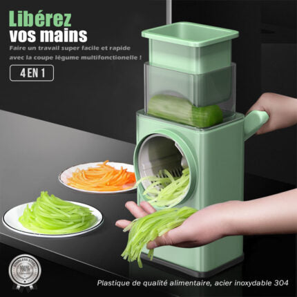 Coupe-Légumes Rotatif Multifonctionnel 4 en 1