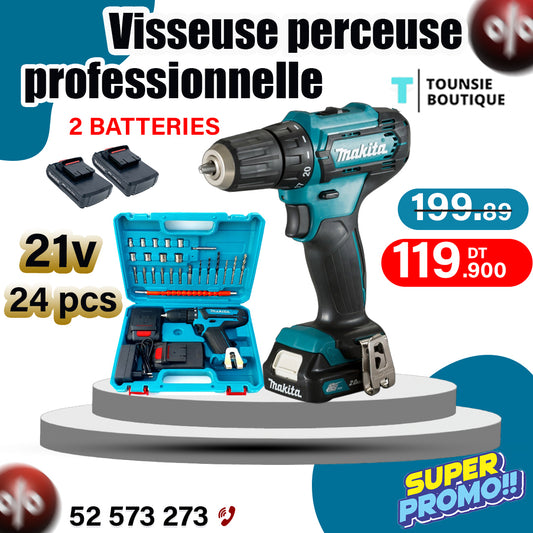 Visseuse perceuse professionnelle makita 21v