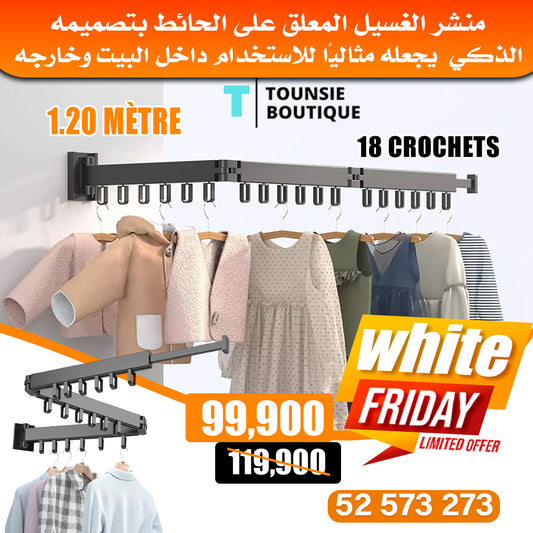 Support Mural Multi-Cintres 360° avec promotion 50%