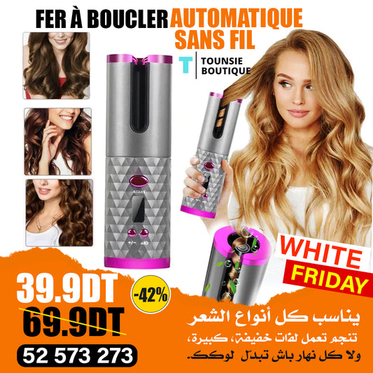 Fer à boucler automatique sans fil